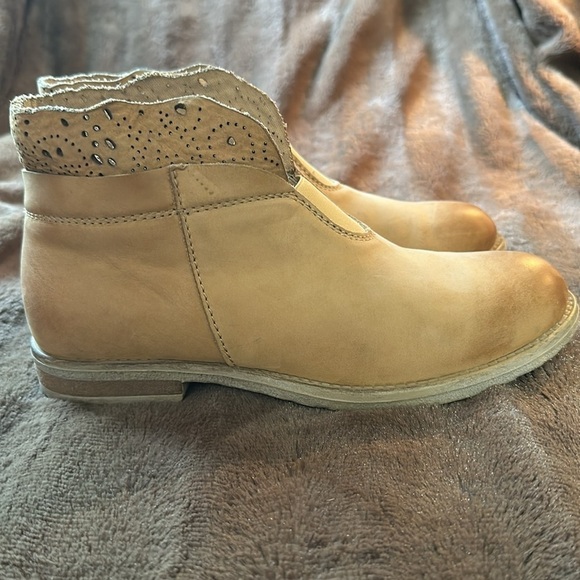 SUNDANCE Stargazer Lace Leather Booties Sz EU 36 US 6 - Picture 3 of 13
